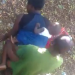 Mother Carrying Baby Having Sex in the Bush
