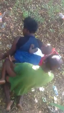 Mother Carrying Baby Having Sex in the Bush - NaijaRED