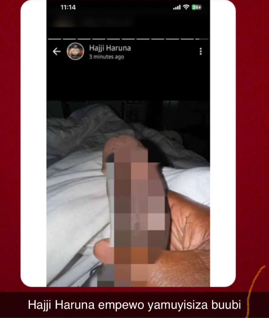 Hajji Haruna Mubiru Viral Dick Photo