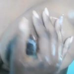 Rubbing Soap on Big Boobs